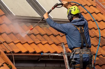 Démoussage et hydrofuge de toiture au Chambon-Feugerolles